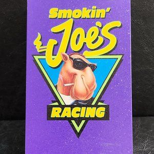 Smokin Joe Racing Tin Box With Sealed Package 50 Matches Camel Advertising Tin